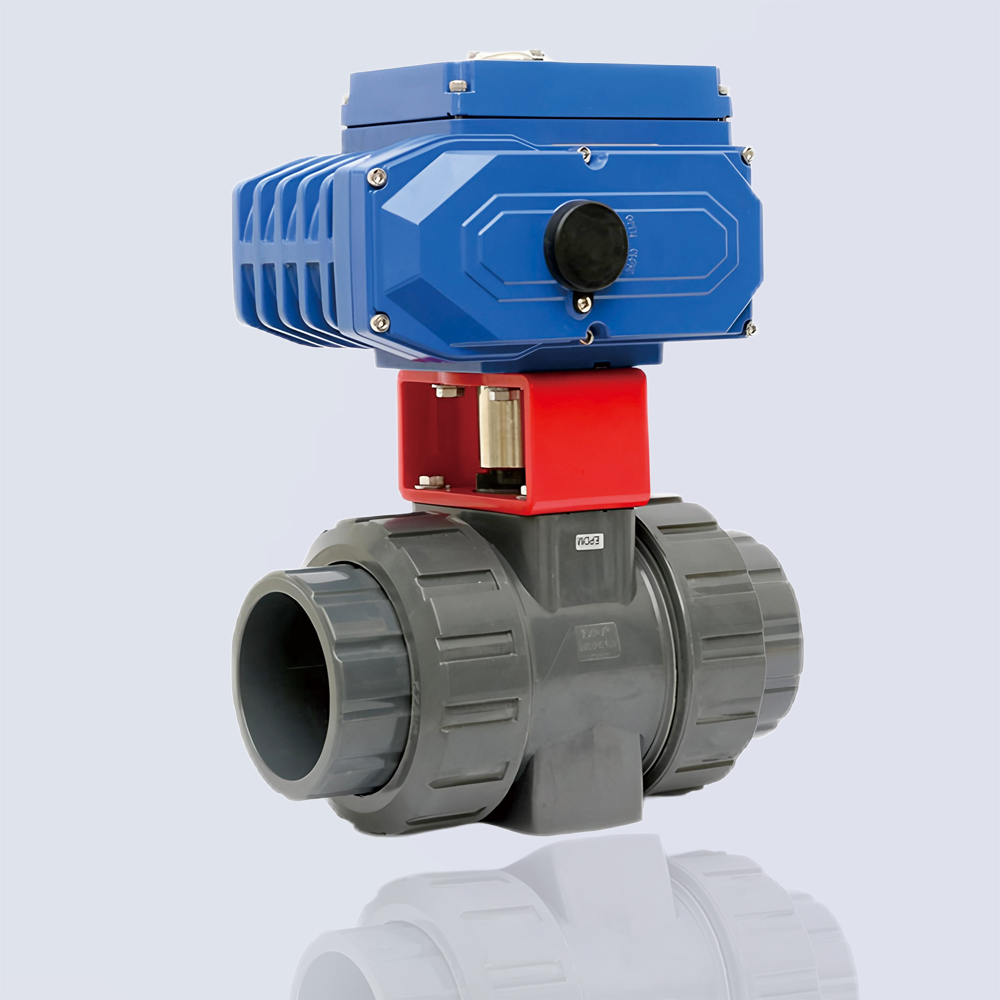 UPVC electric ceramic core ball valve